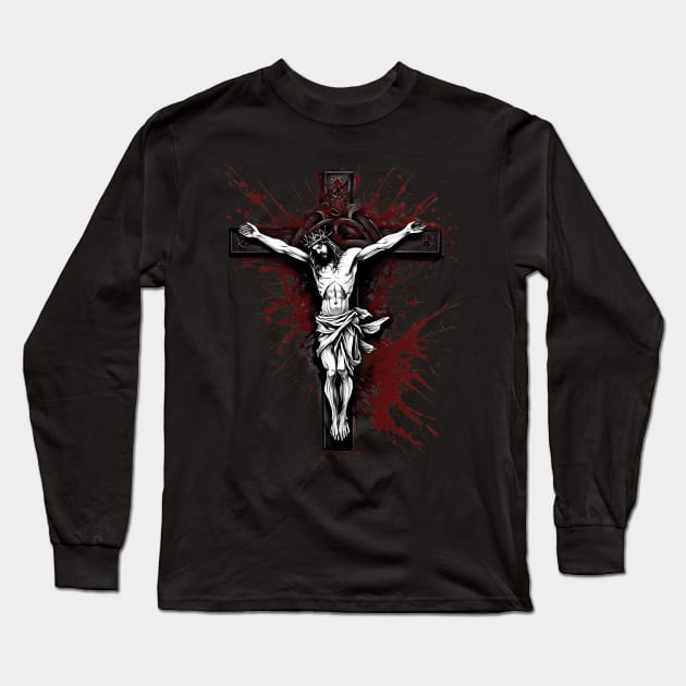 Christ The Redeemer Long Sleeve T-Shirt by animegirlnft